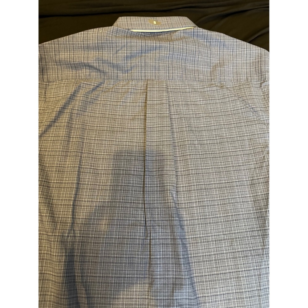 Van Heusen Flex Mens Sm Blue Underground Non Iron Short Sleeve Button Down Shirt - Picture 7 of 8
